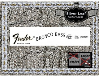 Fender Bronco Bass Guitar Decal 29s
